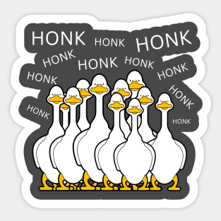 HONK! HONK! HONK! HONK! Sticker